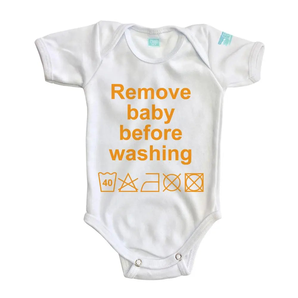 Body Bebé Washing Manga Corta / Blanco / 24m - Coveme