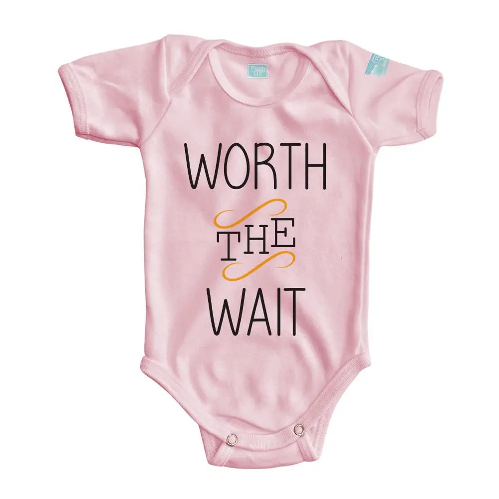 Body Bebé Worth The Wait Manga Corta / Rosa / 24m - Coveme