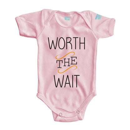 Body Bebé Worth The Wait Manga Corta / Rosa / 24m - Coveme