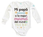 Body Bebé Mi Papá Pescó - MarchanteMX