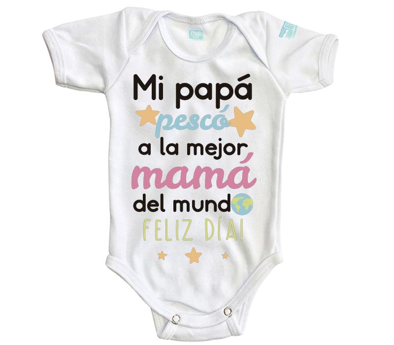 Body Bebé Mi Papá Pescó - MarchanteMX