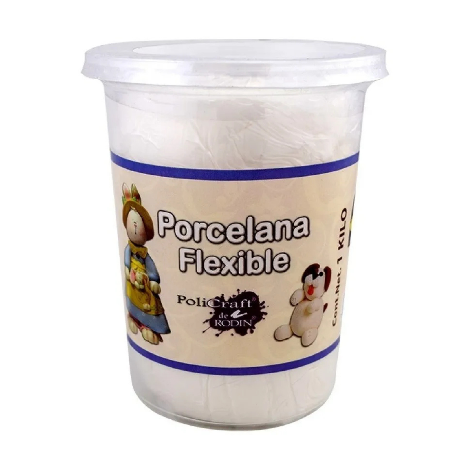 Porcelana Flexible Pasta Francesa Moldeable Manualidades 1 kg