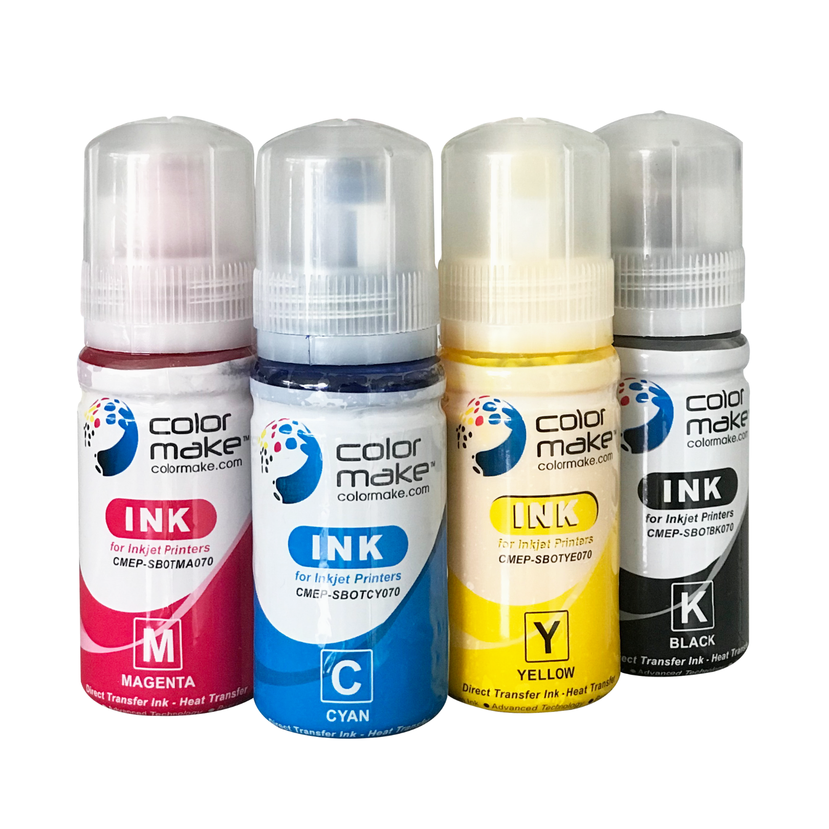 Tinta para Sublimación Color Make CMYK Doypack 70 gramos C/u Ecofit