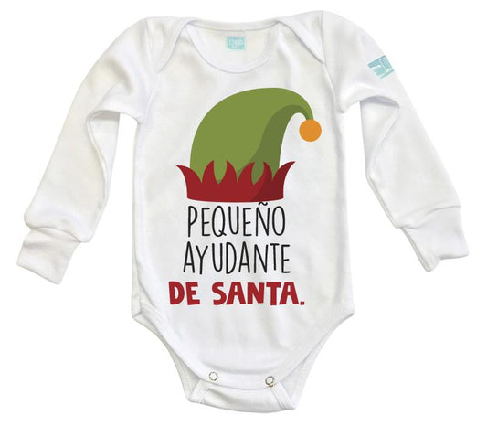 Body Bebe Pequeño Ayudante de Santa - MarchanteMX