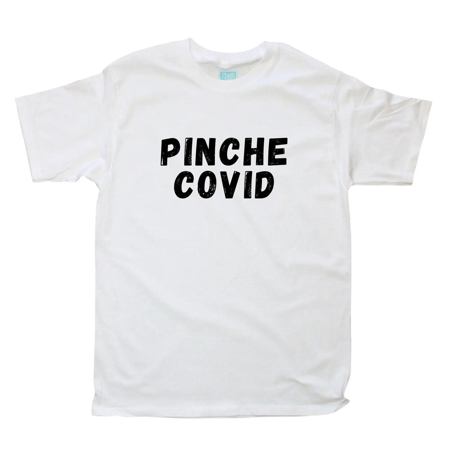 Playera Hombre Pinche Covid Blanco / GDE / Caballero - Coveme