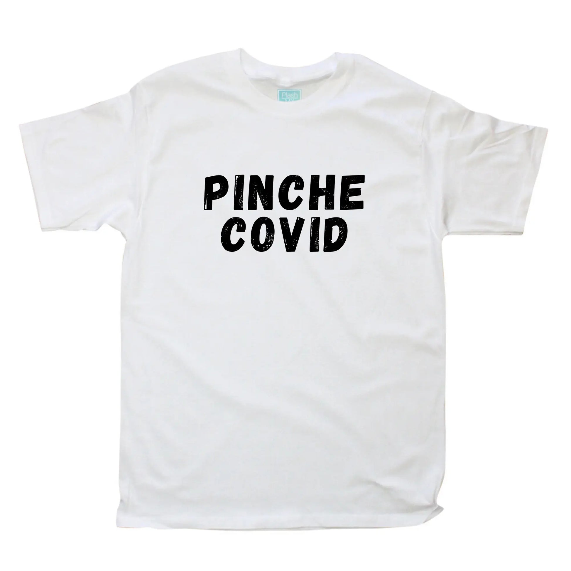 Playera Hombre Pinche Covid Blanco / GDE / Caballero - Coveme