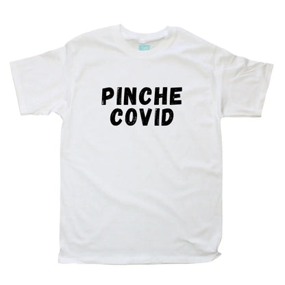 Playera Hombre Pinche Covid Blanco / GDE / Caballero - Coveme