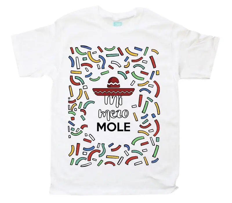 Playera Mi Mero Mole Blanco / EEG / Caballero - Ball - vista lateral