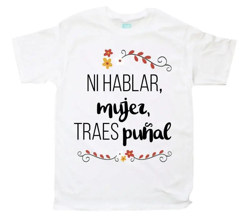 Playera Ni Hablar Mujer Blanco / EEG / Caballero - Ball - vista lateral