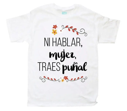 Playera Ni Hablar Mujer Blanco / EEG / Caballero - Ball - vista lateral