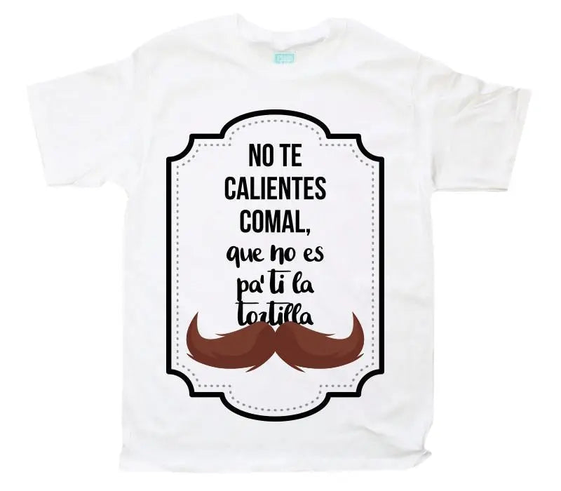 Playera No Te Calientes Comal Blanco / EEG / Caballero - Ball - vista lateral