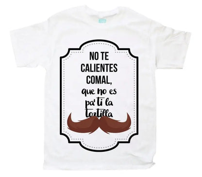 Playera No Te Calientes Comal Blanco / EEG / Caballero - Ball - vista lateral