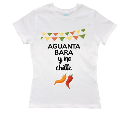 Playera Aguanta Bara Blanco / EEG / Dama - Coveme - vista lateral