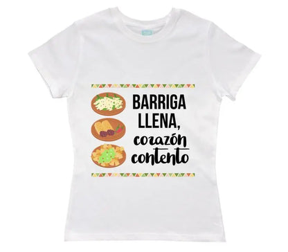 Playera Barriga Llena Blanco / EEG / Dama - PLASH - vista lateral