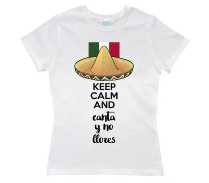 Playera Canta Sombrero Blanco / EEG / Dama - PLASH - vista lateral
