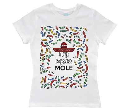 Playera Mi Mero Mole Blanco / EEG / Dama - Coveme - vista lateral