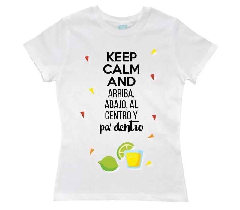 Playera Pa' Dentro Blanco / EEG / Dama - Coveme - vista lateral