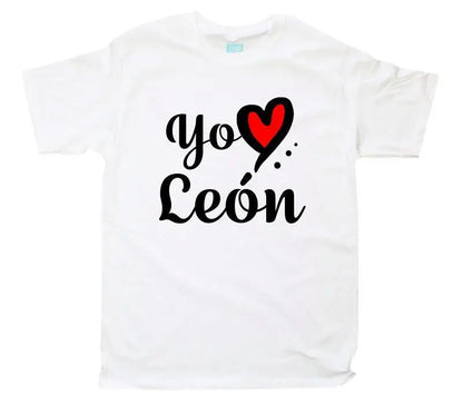 Playera Yo Amo León Blanco / EEG / Caballero - Coveme - vista lateral