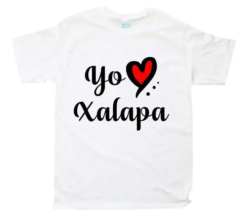 Playera Yo Amo Xalapa Blanco / EEG / Caballero - Coveme - vista lateral