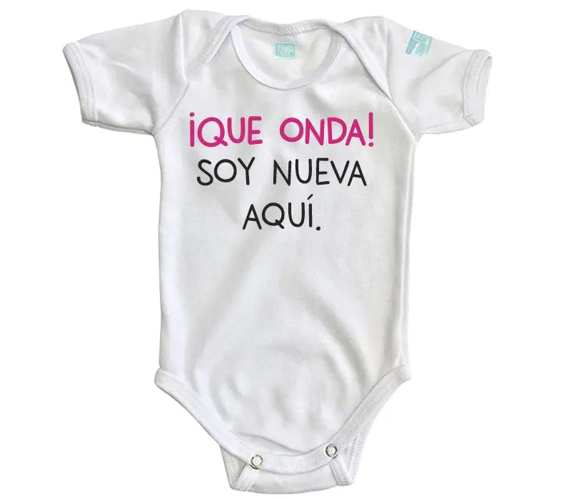 Body Bebe Que Onda Niña - MarchanteMX