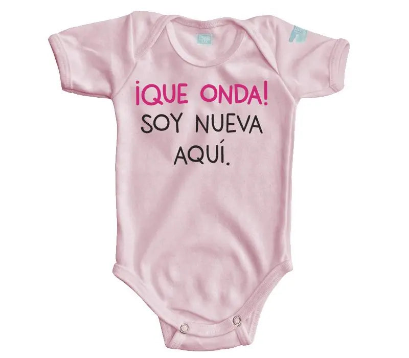 Body Bebe Que Onda Niña - MarchanteMX