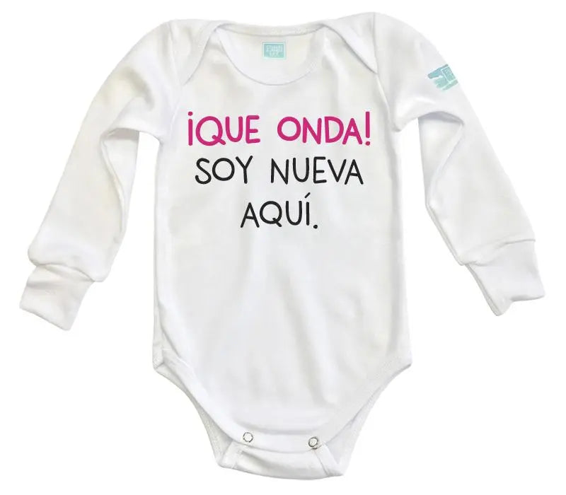 Body Bebe Que Onda Niña - MarchanteMX