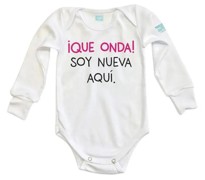 Body Bebe Que Onda Niña - MarchanteMX