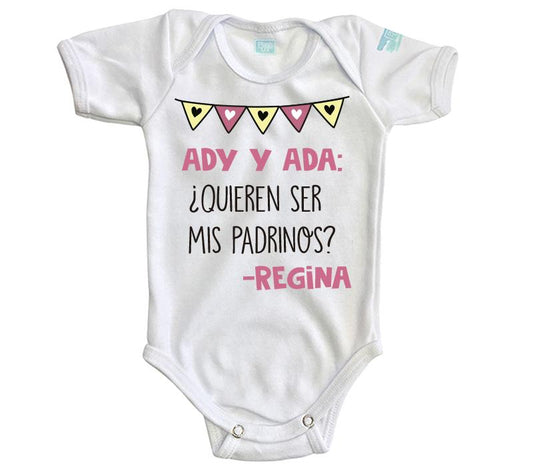 Body Bebé Padrinos Banda - MarchanteMX