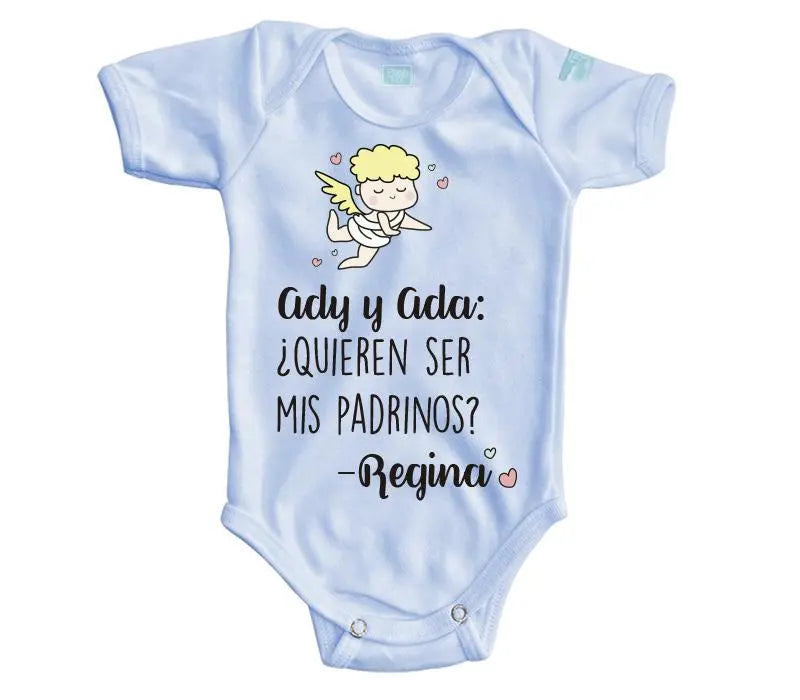 Body Bebé Padrinos Ángel - MarchanteMX