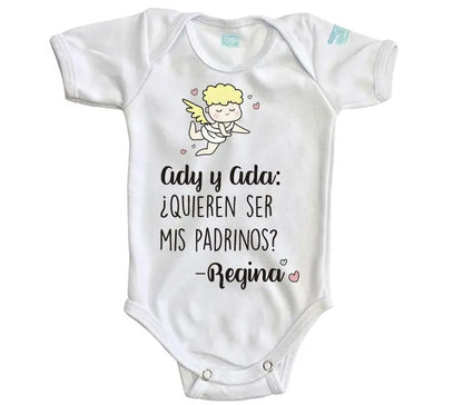 Body Bebé Padrinos Ángel - MarchanteMX