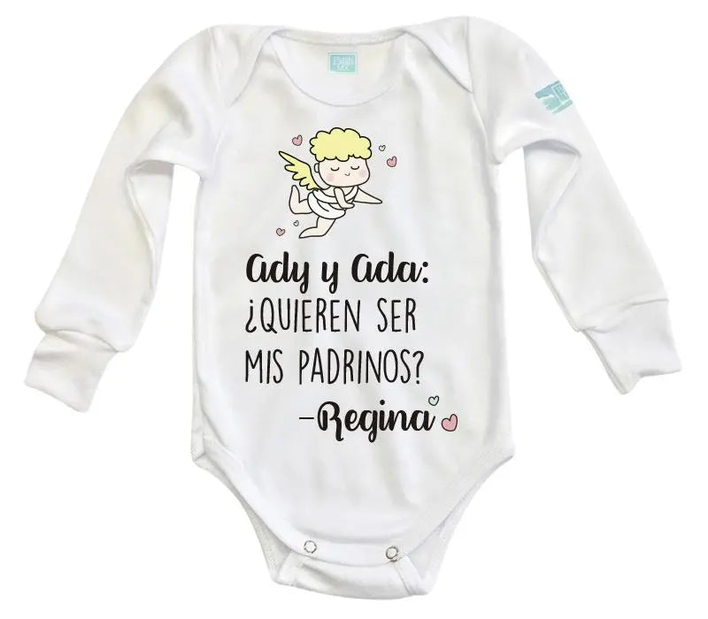 Body Bebé Padrinos Ángel - MarchanteMX