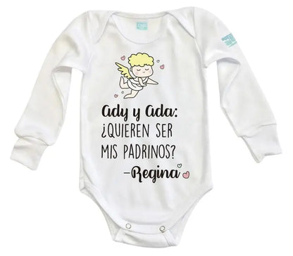 Body Bebé Padrinos Ángel - MarchanteMX
