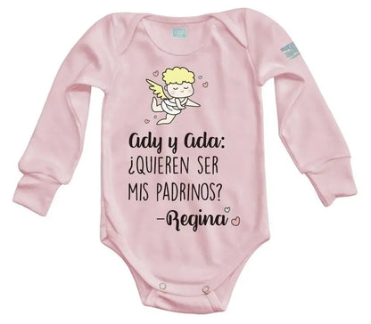 Body Bebé Natalicio Manga Larga / Rosa / 24m - PLASH - detalle