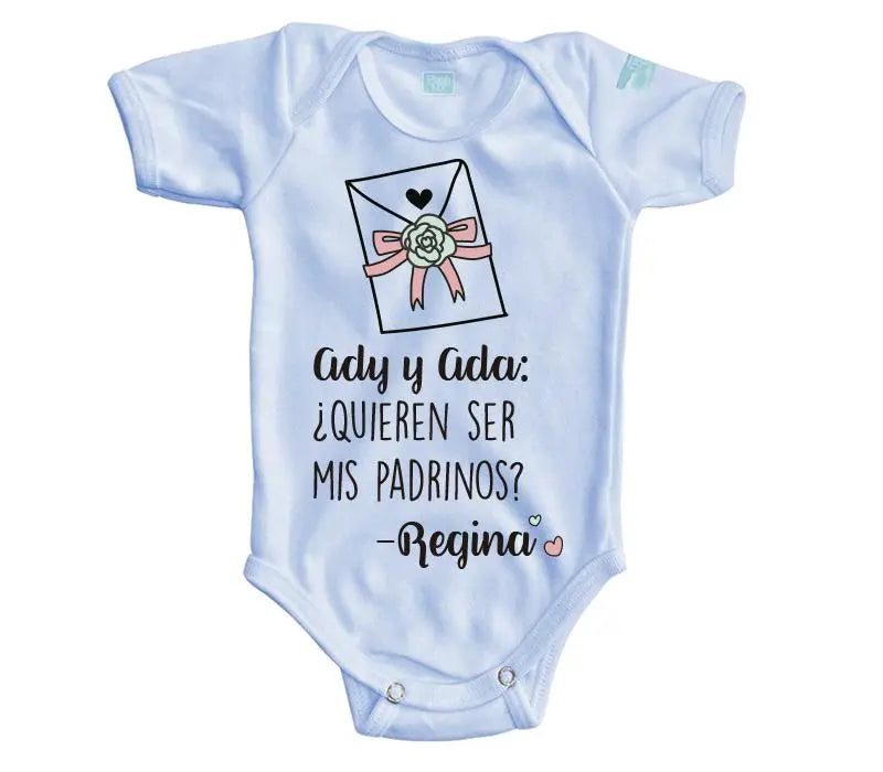 Body Bebé Natalicio Manga Corta / Azul / 24m - PLASH - vista trasera