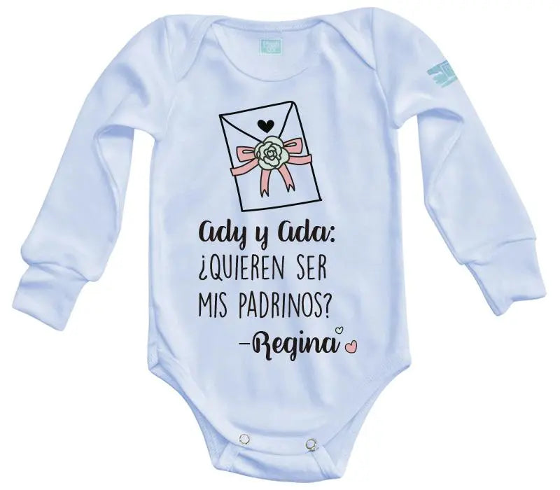 Body Bebé Padrinos Carta - MarchanteMX