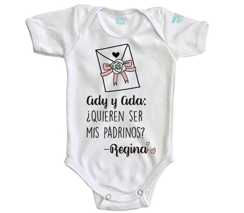 Body Bebé Padrinos Carta - MarchanteMX