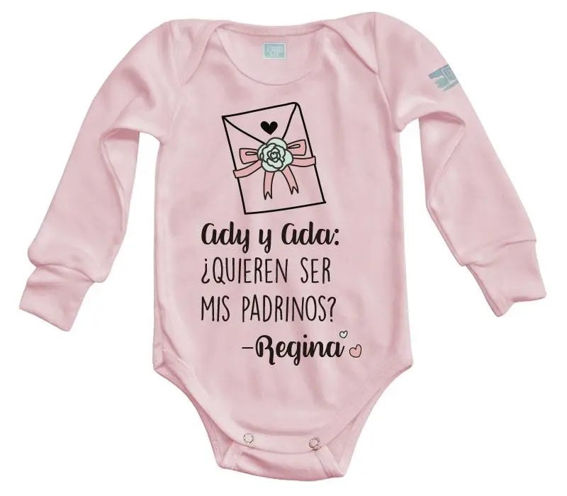 Body Bebé Padrinos Carta - MarchanteMX