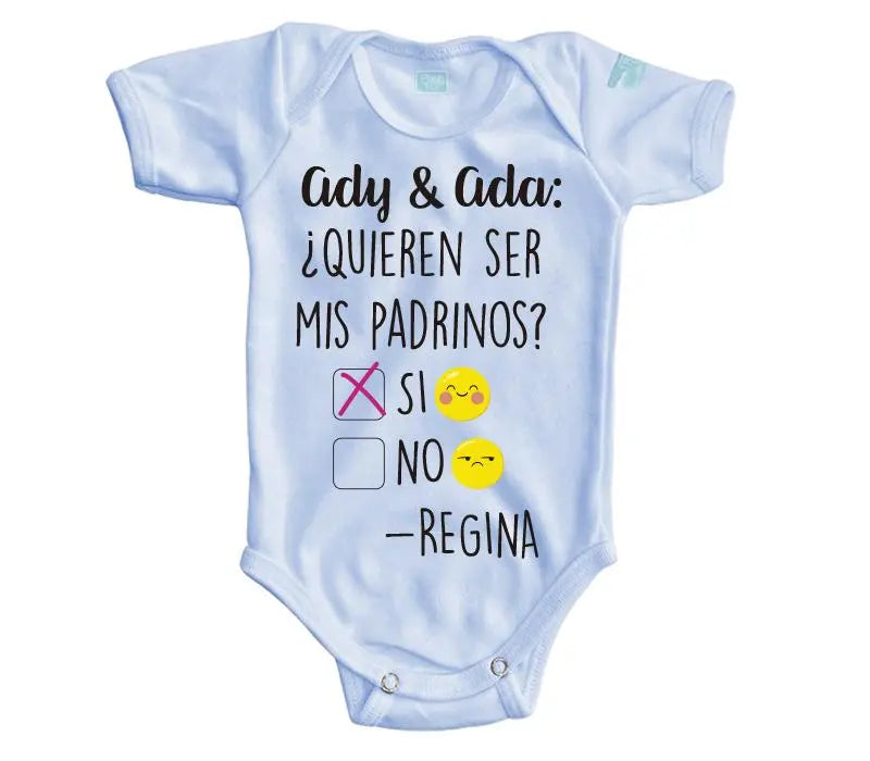 Body Bebé Padrinos Emojis - MarchanteMX