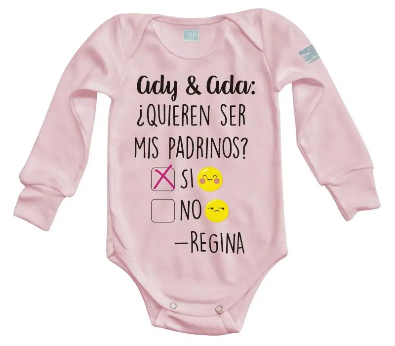 Body Bebé Padrinos Emojis - MarchanteMX