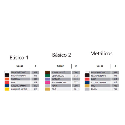 POLITEC - Set con 6 marcadores acrílicos punta 2mm Politec