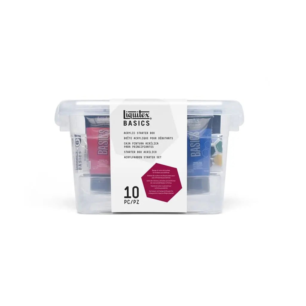 Caja para principiantes acrílico basics con 10 colores 75 ml - Rodin
