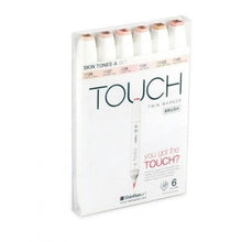 TOUCH - Set con 6 marcadores piel  brush no. 622