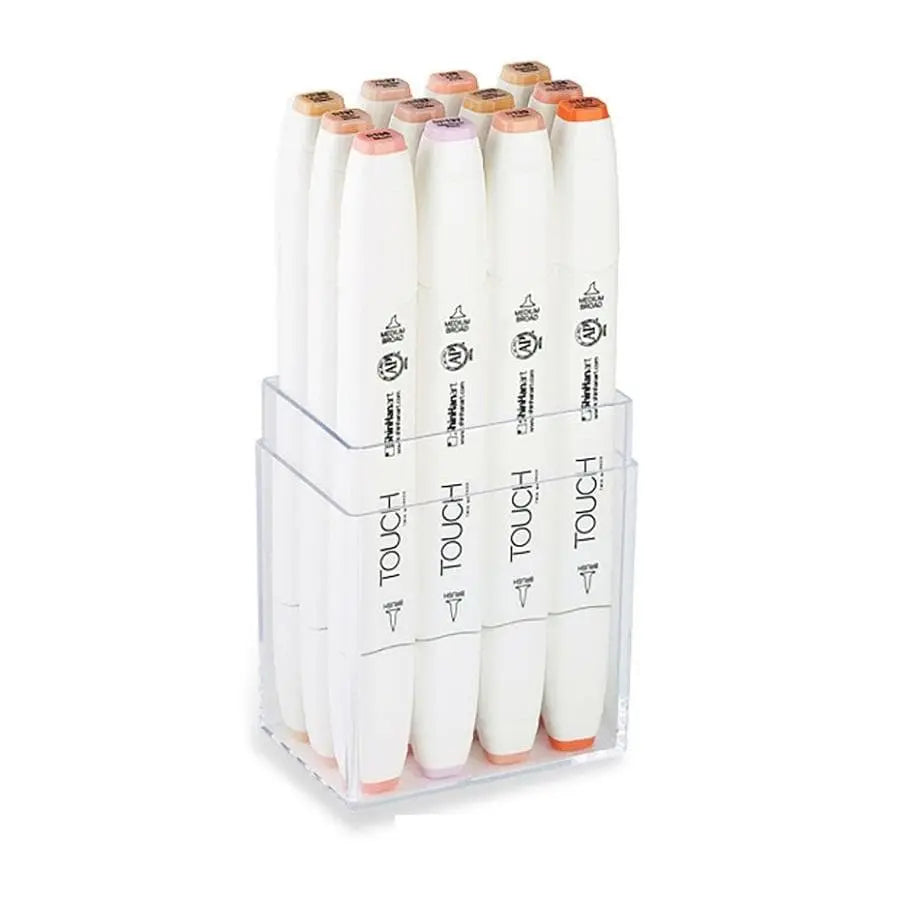 TOUCH - Set con 12 marcadores piel  brush no. 11222 - Touch