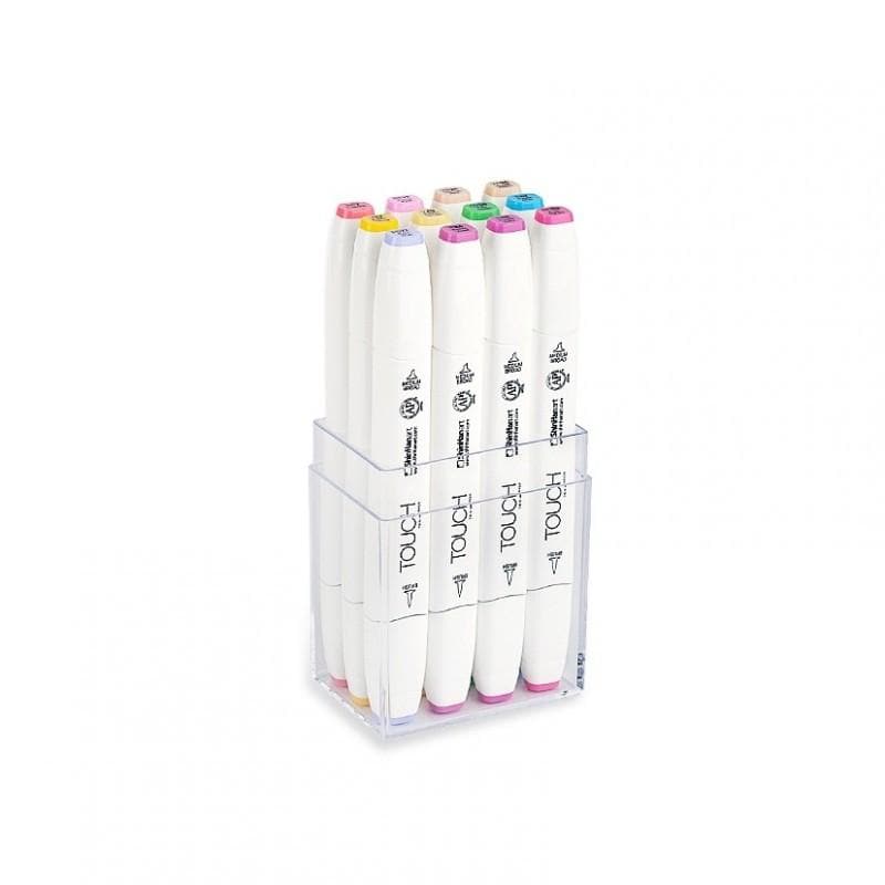 TOUCH - Set con 12 marcadores pasteles brush no. 11216