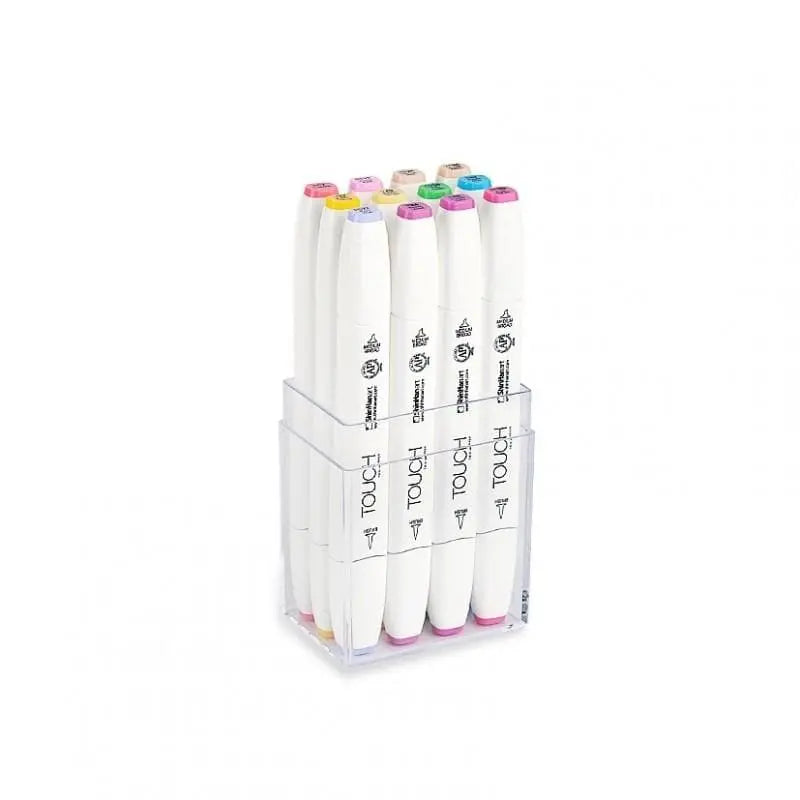 TOUCH - Set con 12 marcadores pasteles brush no. 11216 - Touch