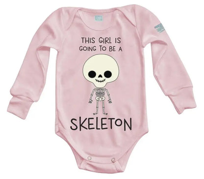 Body Bebe Skeleton Niña - MarchanteMX
