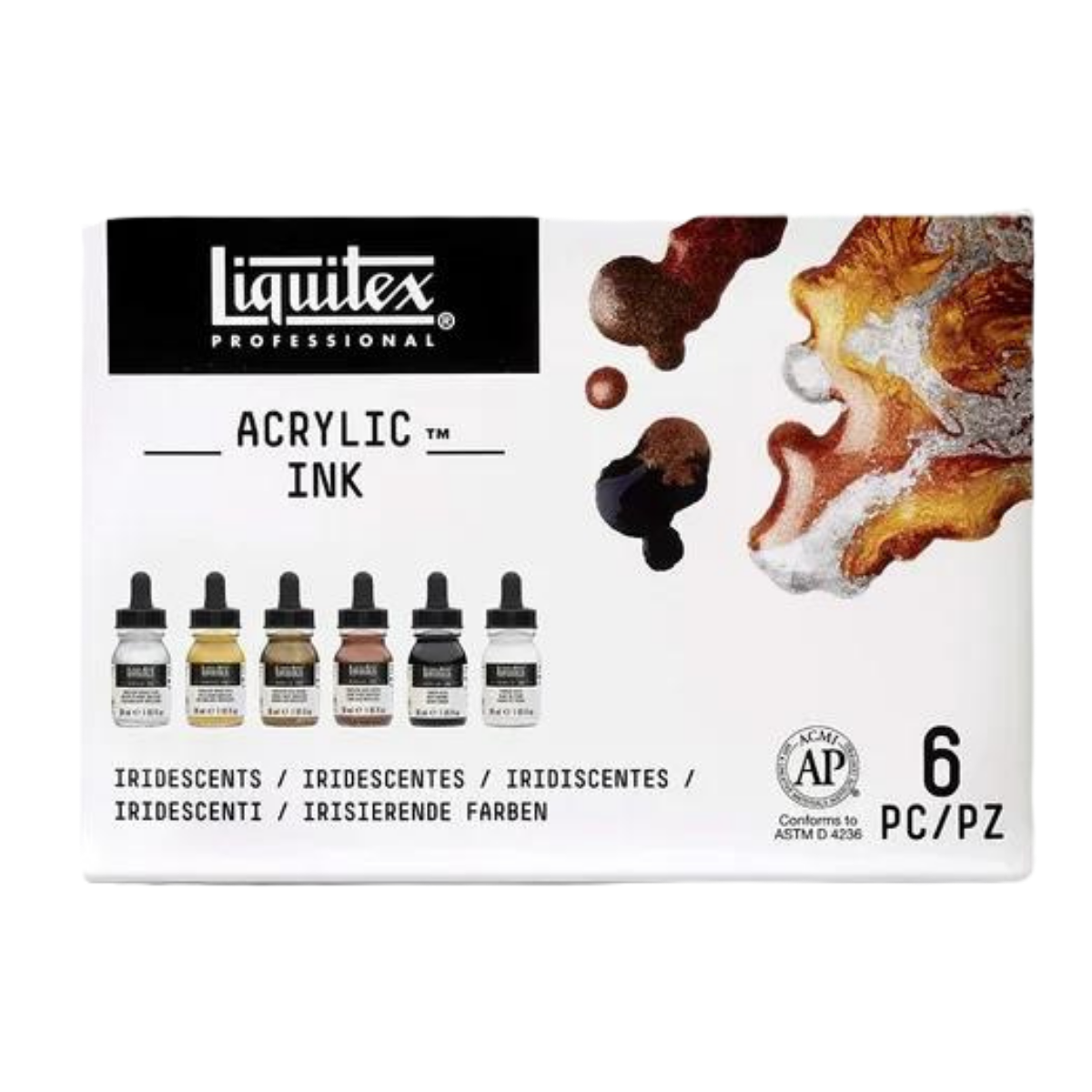 Set De Tintas Metálicas Profesionales Acrílicas Permanentes - MarchanteMX