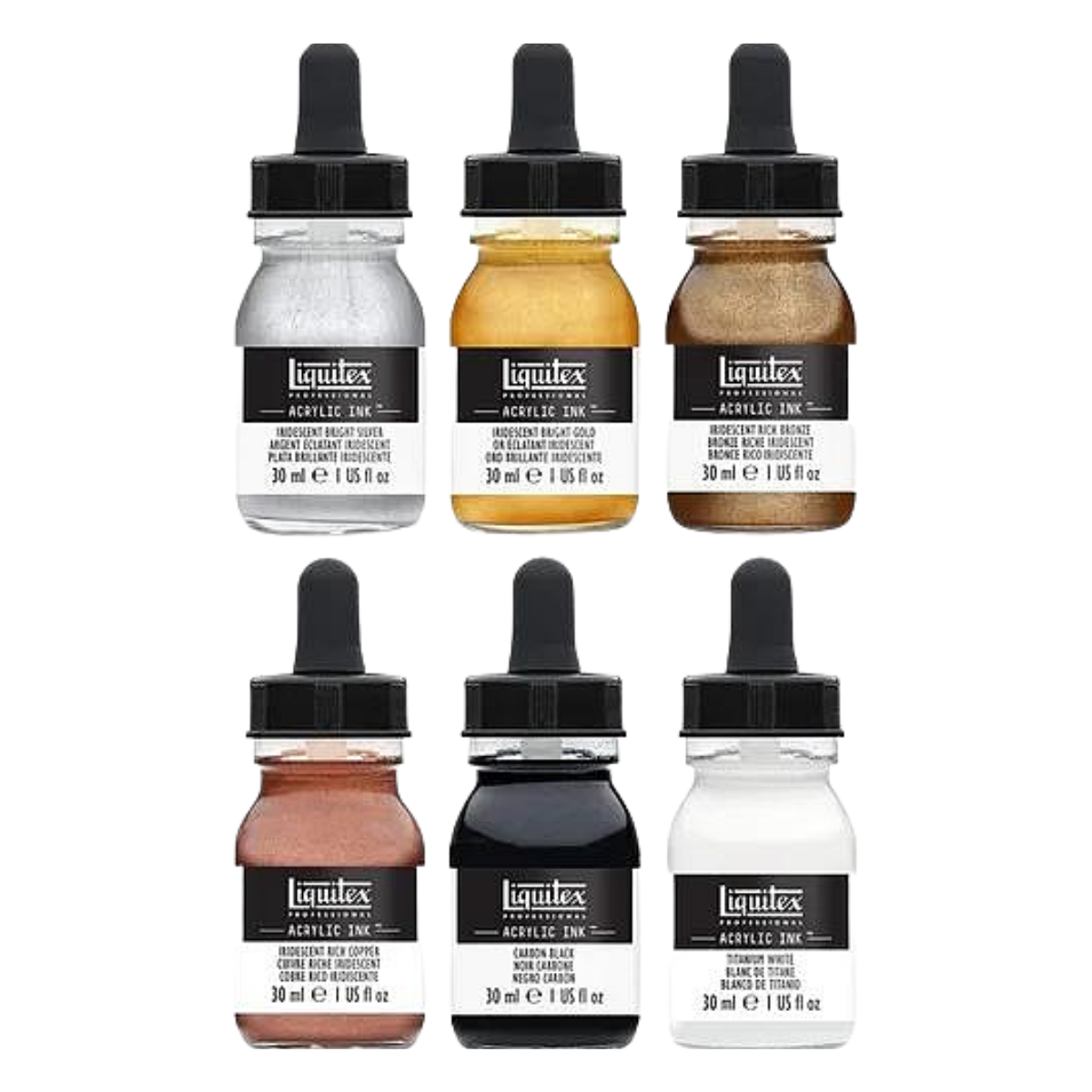 Set De Tintas Metálicas Profesionales Acrílicas Permanentes - MarchanteMX