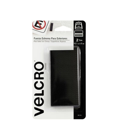 2 Tiras Adherible VELCRO® Fuerza Extrema Alta resistencia Color Negro - MarchanteMX