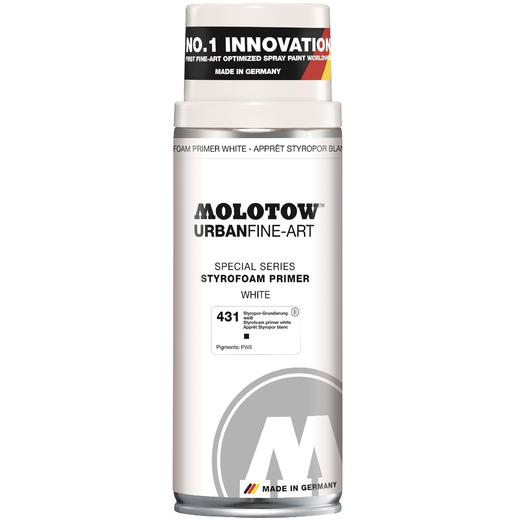 MOLOTOW -Spray Imprimación Poliestireno UFA, especial para aplicar sobre poliéster